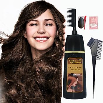 Amazon.com : Dark Brown Hair Dye Shampoo YIZHONG Hair Color