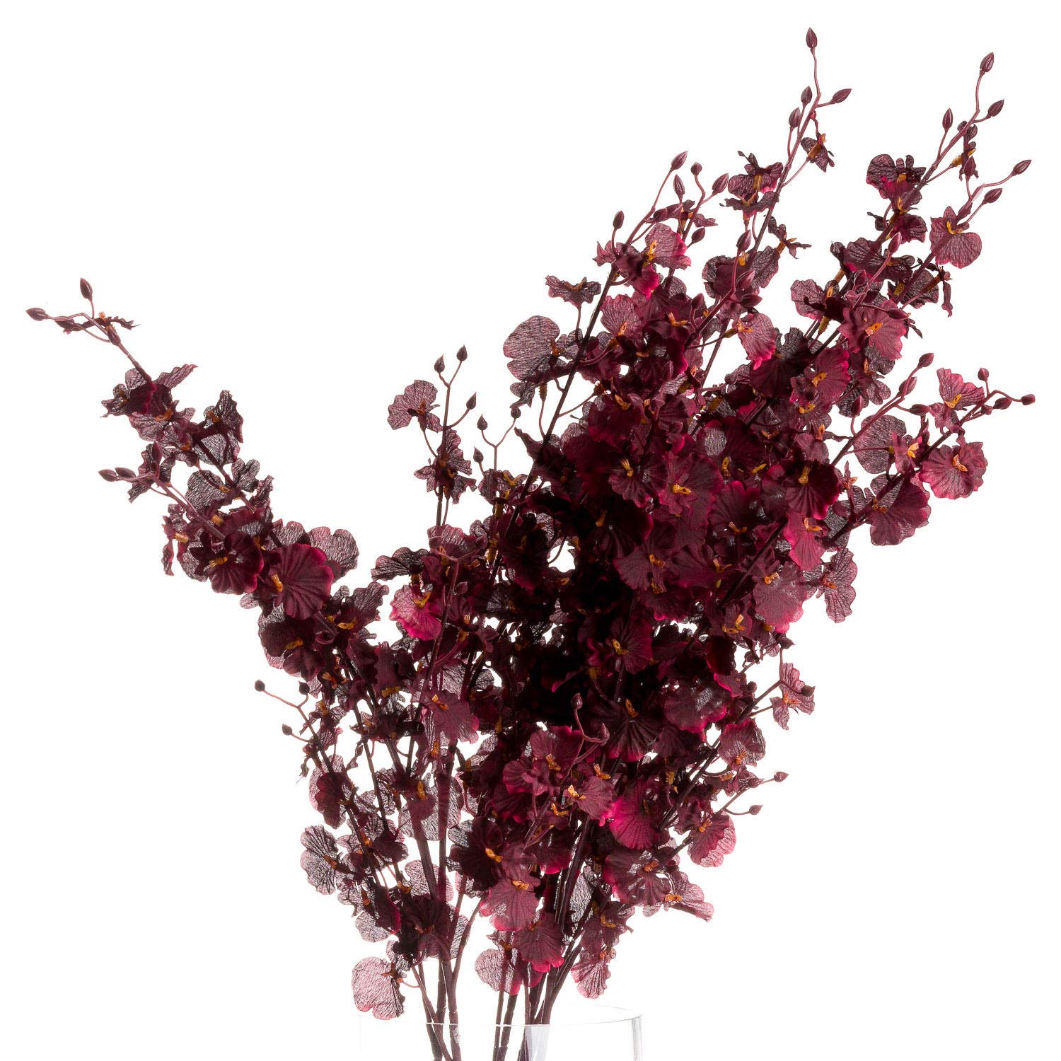 B&Q -  Uk Homeliving Deep Burgundy Orchid Spray
