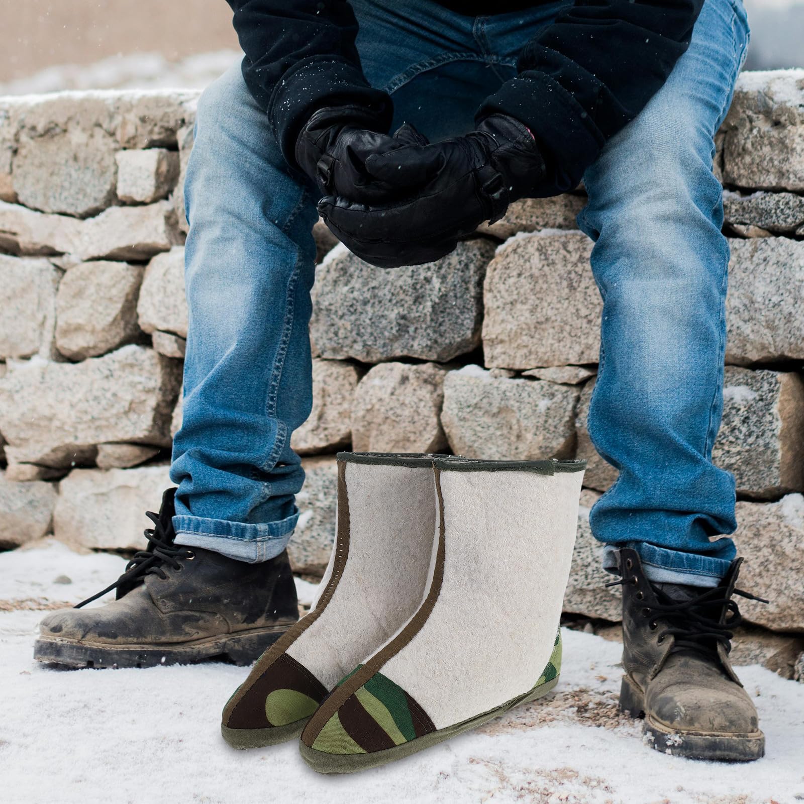 SUPVOX 1 Paar Isolierte Winterstiefel-einlegesohlen für Herren: Warme Ersatz-innenfutter für Schneestiefel zum Angeln, Wandern Und für Outdoor-aktivitäten bei Kaltem Wetter – Größe 44