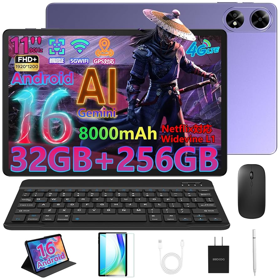 DOOGEE G6+ Android16 タブレット 11インチ SIMフリー Amazon.co.jp: 【Android 16 AI タブレット 初登場】DOOGEE G6+