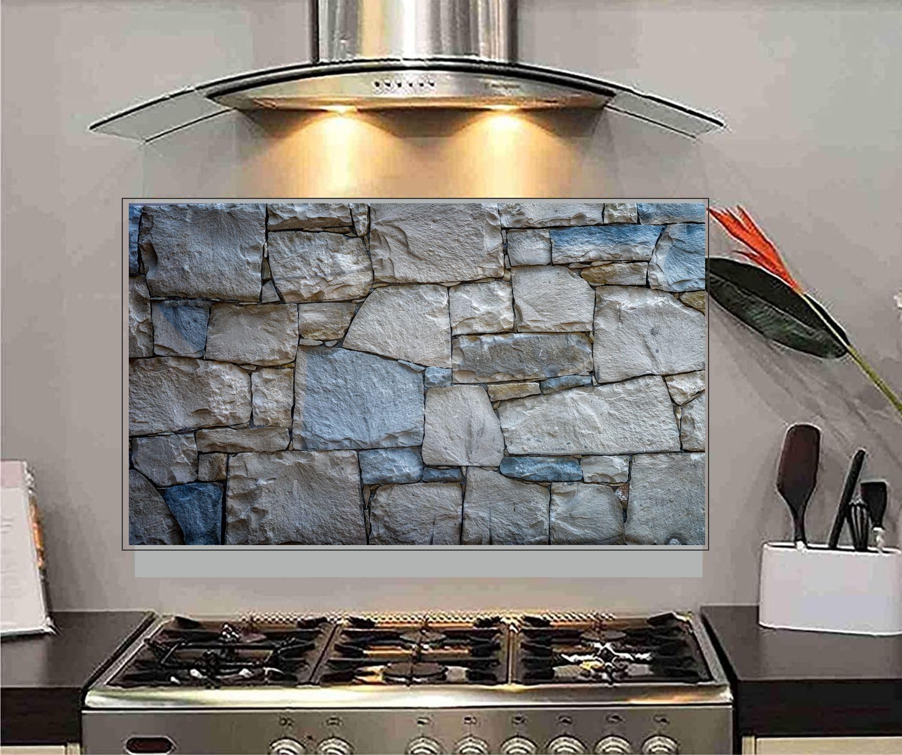 Wall Admire Stone Oil Proof Waterproof Peel & Stick Heat Resistant Vinyl Abstract Kitchen Tiles Backsplash, Behind Gas Stoves, Sink, Wash Basin Wall Stickers (76x45CM) (B0CZ9D86TH) Amazon Price History, Amazon Price Tracker