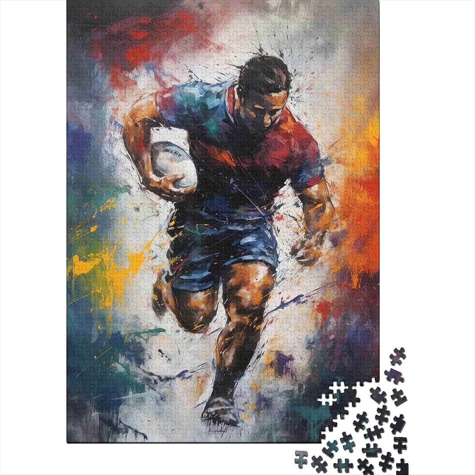 1000pcs Puzzle For Adults Rugby Athlete Sport Challenging