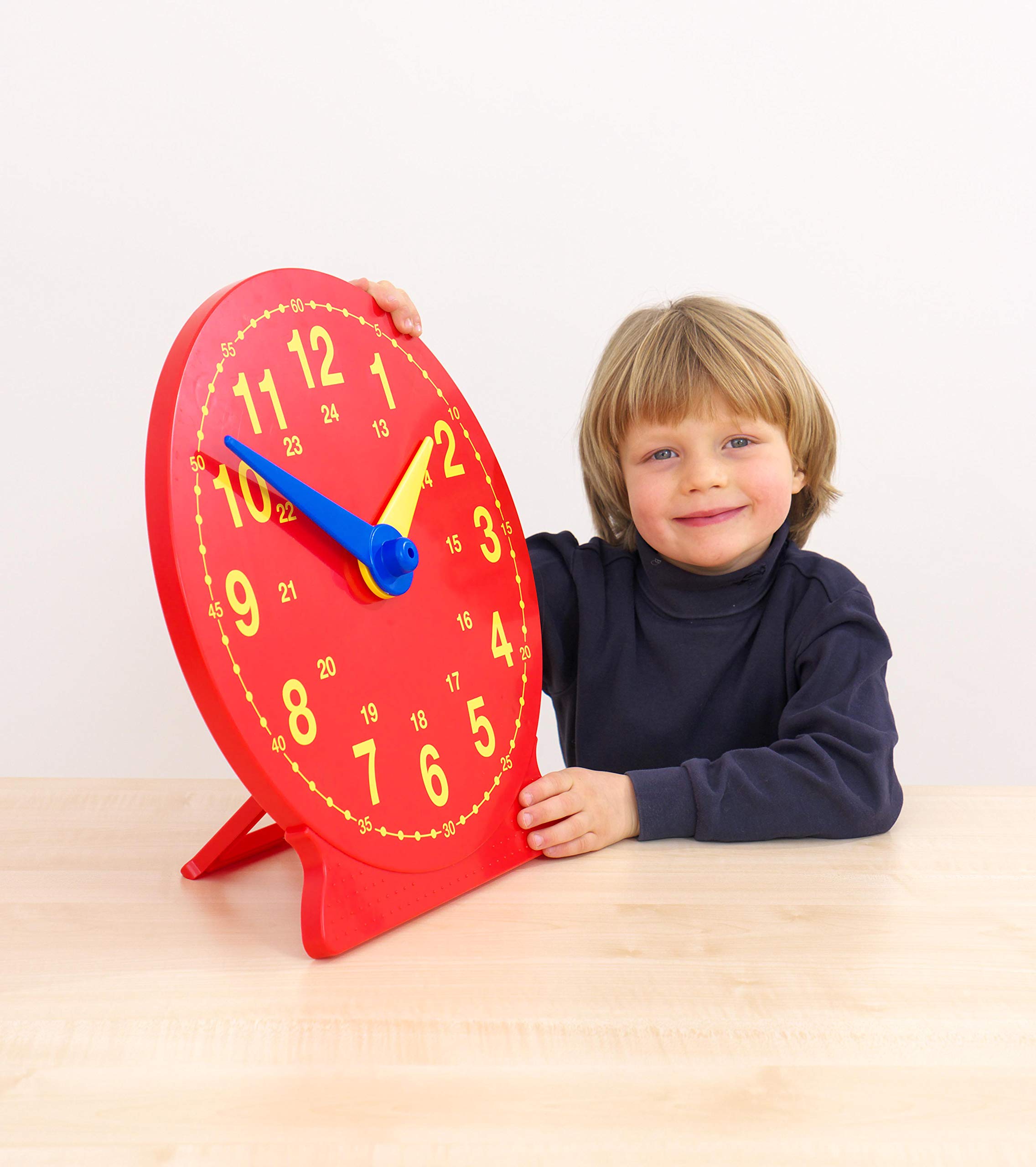 Betzold - Demonstrations-Uhr - Durchmesser 41 cm Lernuhr Kinder, Mathe Rechenuhr