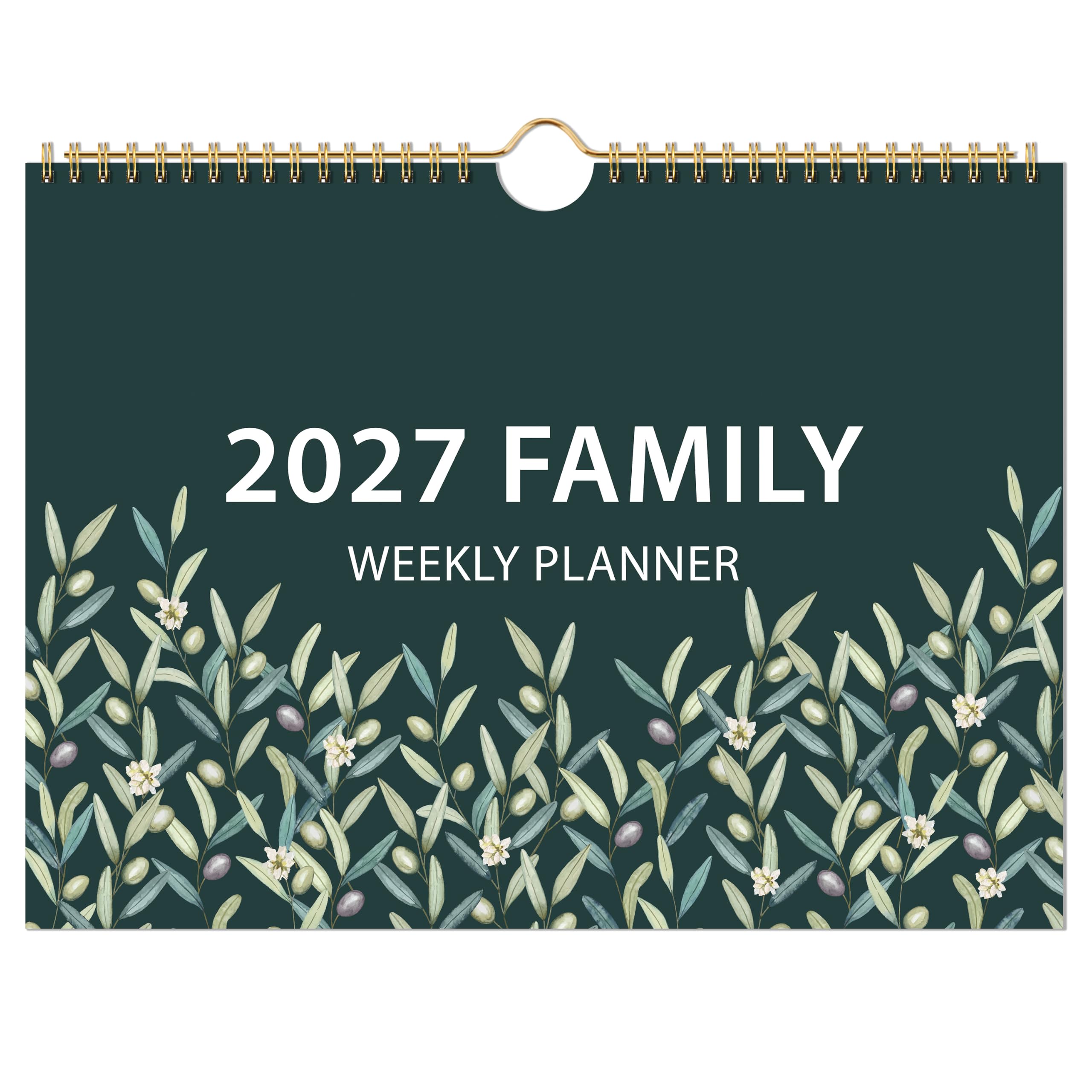 2027 Family Calendar - 2027 Calendar from January 2027 - December 2027, 2027 Family Calendar UK with 6 Columns Layout, To-Do ＆ Shopping Lists, Inner Pocket, 32 x 23 cm, Great Weekly Family Planner
