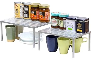 Simple Houseware Expandable and Stackable Shelf Stacker