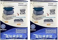 Vista 1 de 6 Combo Pack Vacuum Storage Bags (3 Jumbo Size 51"X40" and 3 Extra Large Size 47"X32") for Storage Organization