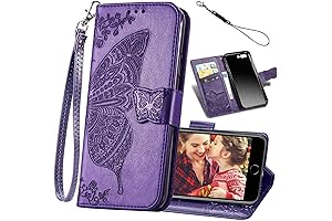 Fintie Cute Butterfly Designed Wallet Case for iPhone 8 Plus and iPhone 7 Plus