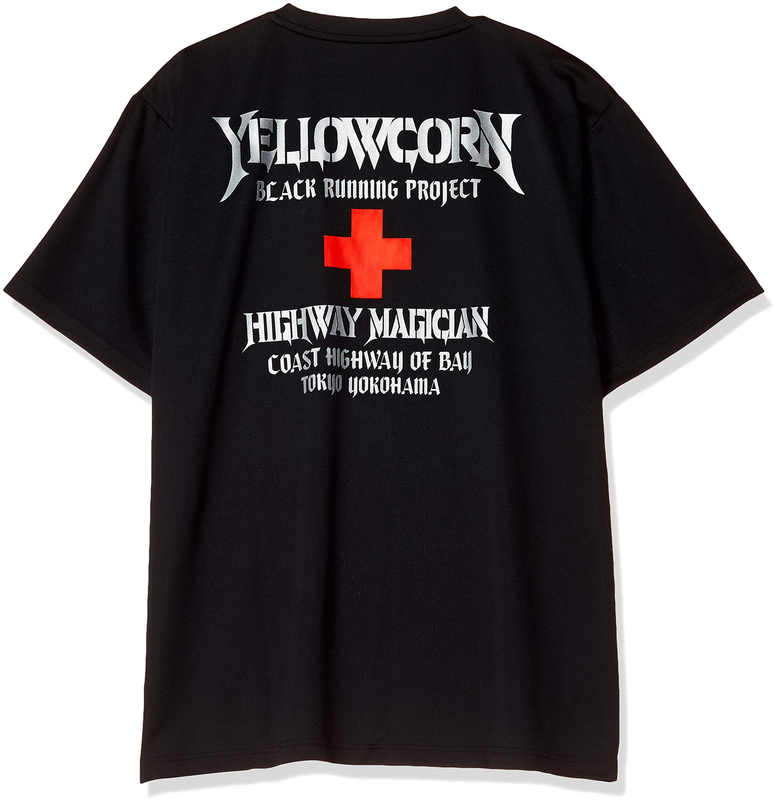 Amazon | [イエローコーン] TシャツYT-016-BK/SV-3L YT-016-BK/SV-3L
