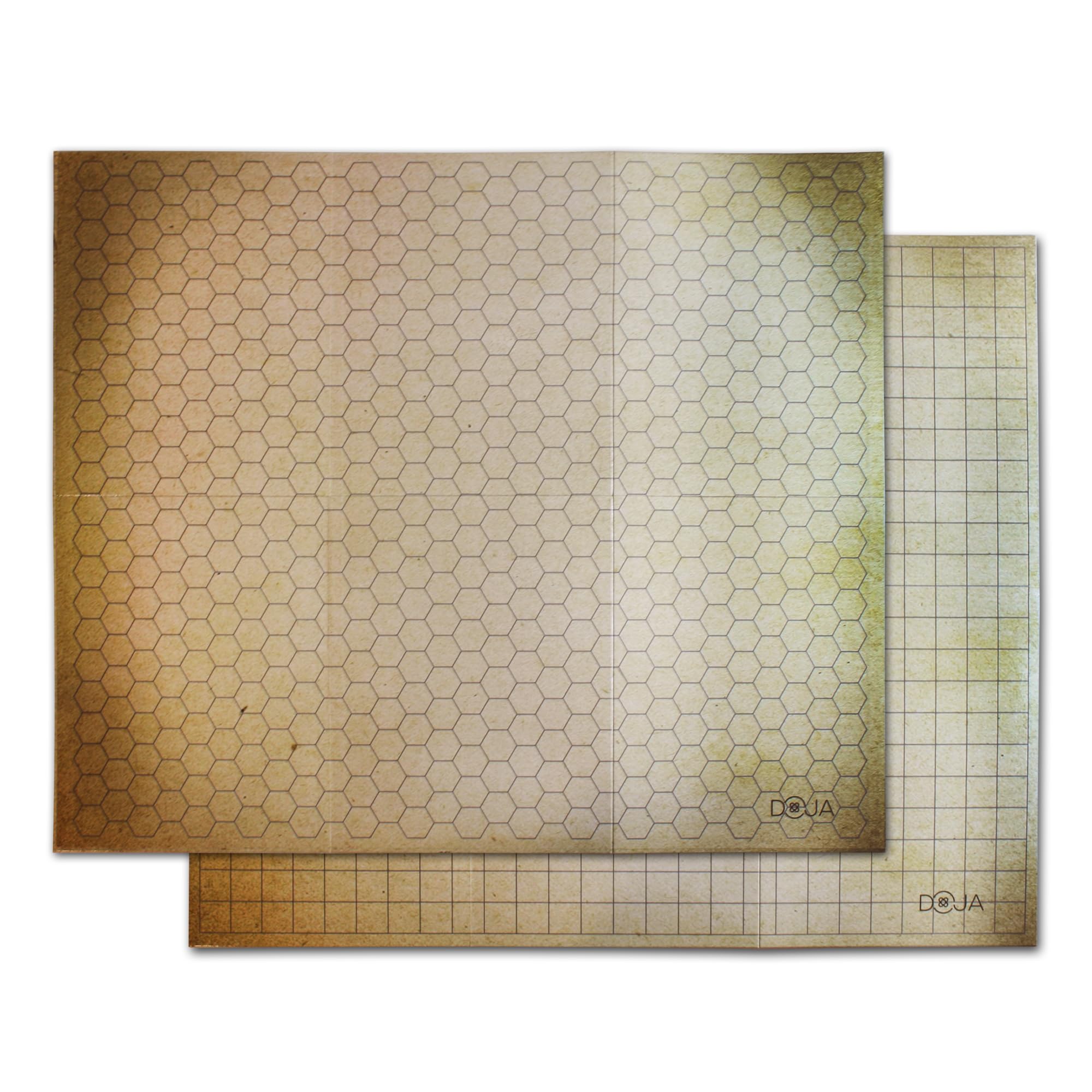 DOJA Barcelona | Tapis Jeu de Role pour Batailles | Inclut: Plateau a Dés Cuir, Gomme, Plateau Double Face avec Jetons, Tapis Réutilisable, Accessoires Jeux de Role De Société