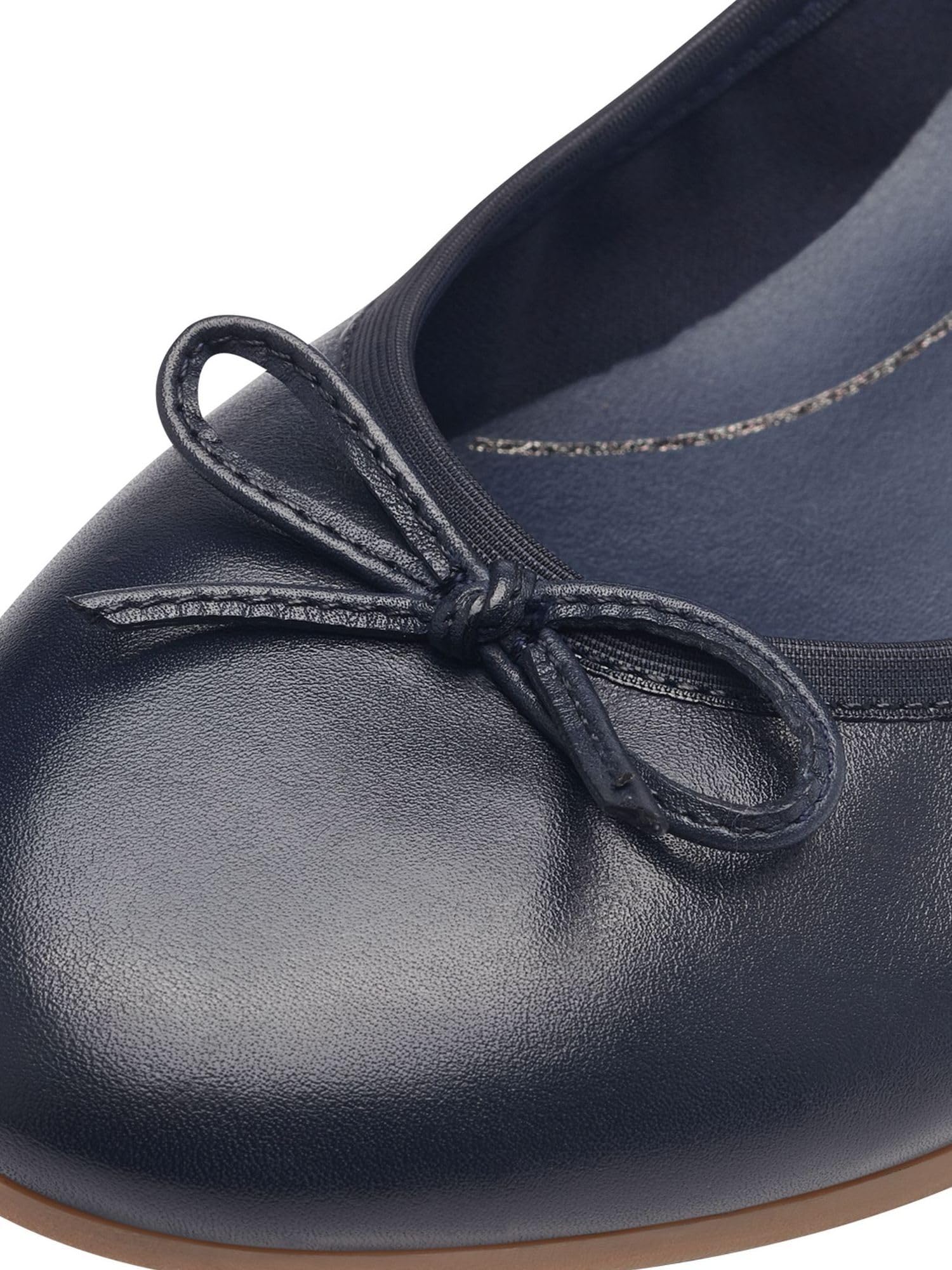 Tamaris Damen Ballerina Leder weiß 1-1-22116-41-110