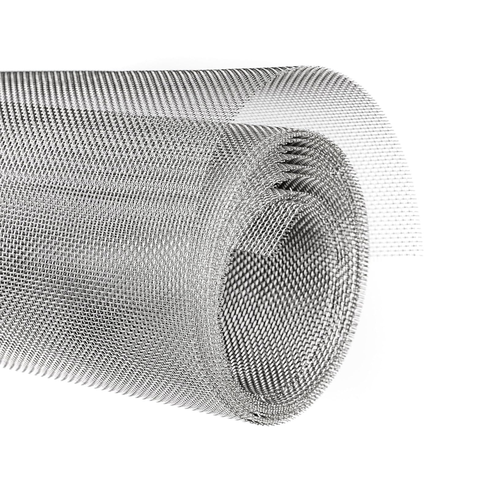 DFDPAXL 304 Stainless Steel Fine Wire Mesh Roll, 8 Mesh Window Screen Metal Fencing Roll Mesh Suitable for Vent Cage Garden Window,Wire Diameter 0.35mm