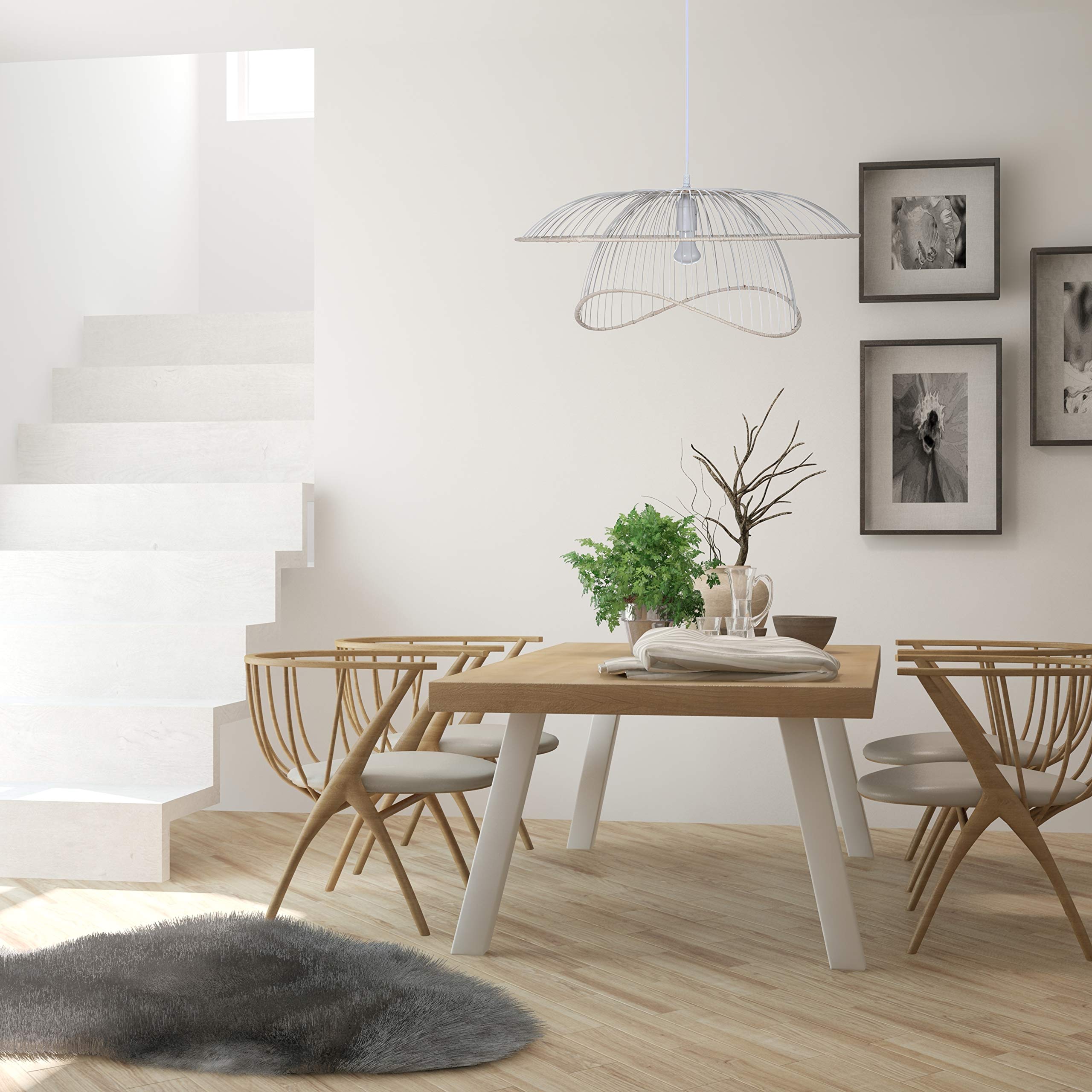 Lucide hanglamp ROLLO - 3xE27 - Taupe – vtwonen