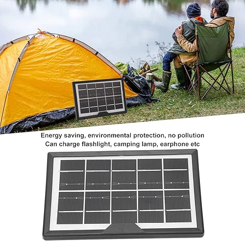 Miniatura 6 de DEWIN Mini panel solar, polisilicio alta tasa de conversión impermeable USB cargador de panel solar 5V 1.8W para pequeñas lámparas de escritorio,