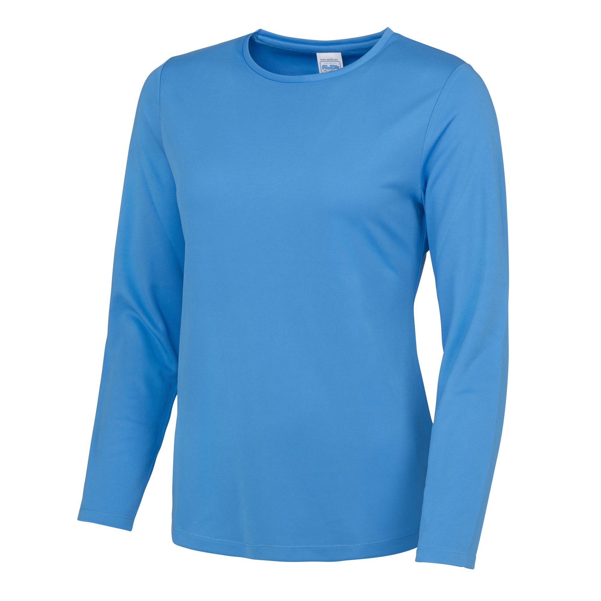 AWDis Womens Long Sleeve Cool T Sapphire