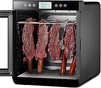 Vista 9 de Magic Mill - Máquina deshidratadora de alimentos premium (15 bandejas extra grandes de acero inoxidable) Secador de 800W para cecina de ternera