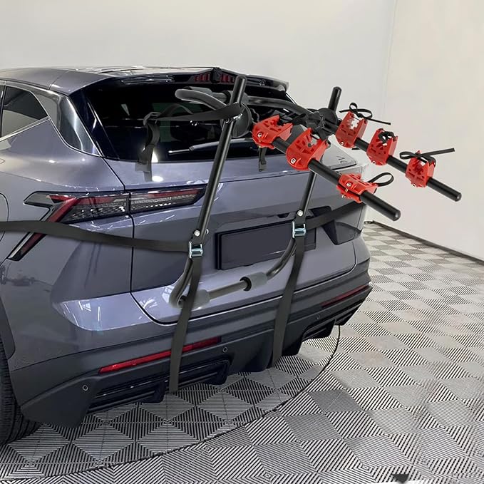 Amazon.com : NOWMORE Bike Rack for Car,3-Bike Trunk Mount Rack Rear ...