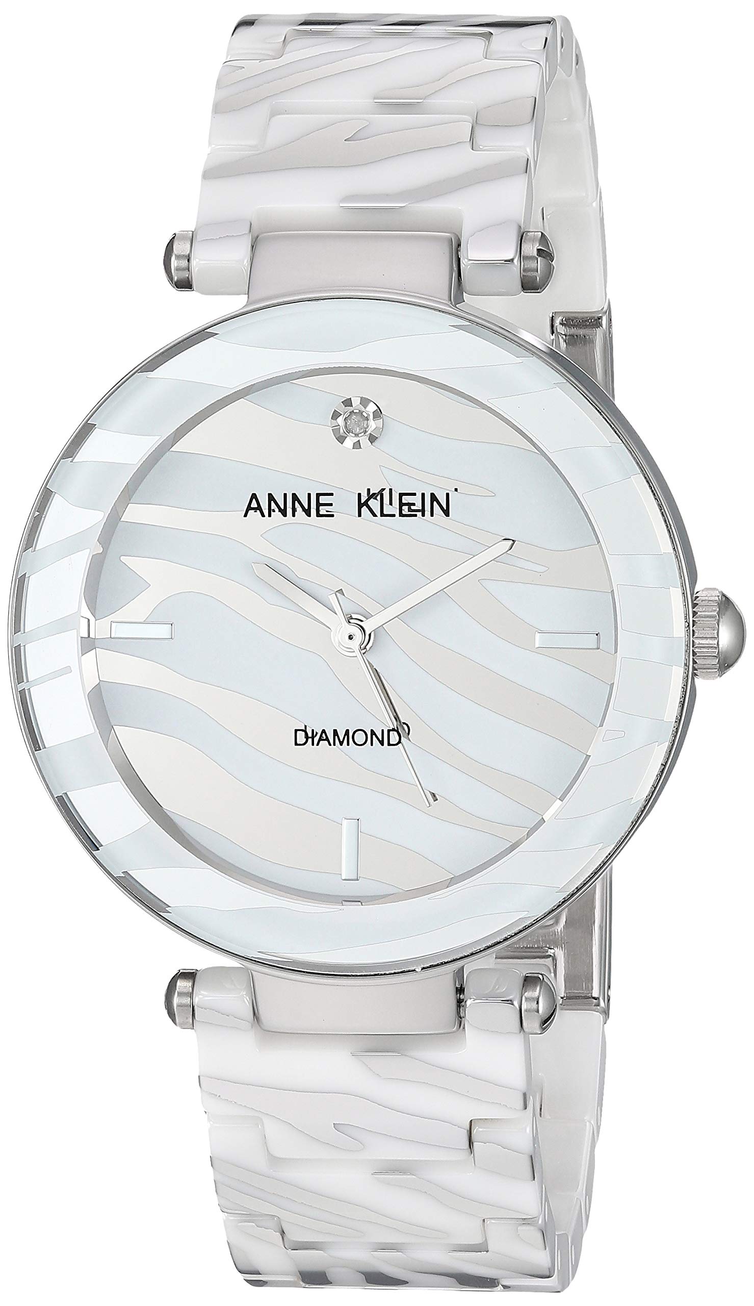 Anne Klein Women's Alice Quartz Watch with Analogue Display and Ceramic Strap