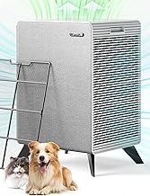 Air Purifiers for Home Large Room Up to 2250 ft² - Remove 99% of Smoke Allergies Pet Dander Odor - Dual 3-Stage Filter of Washable Filter and with AQI, Auto Mode, Sleep Mode