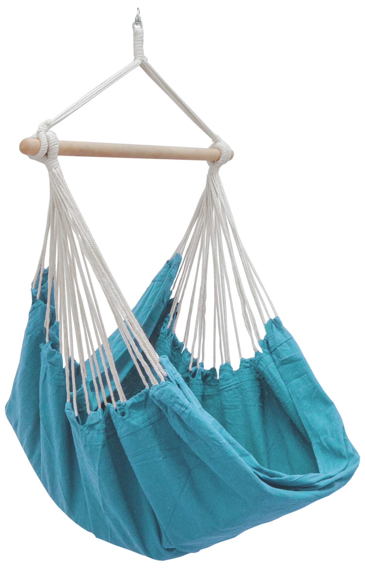 AMANKA XXL Swing Chair 185x130 it rotates 360° Hanging Seat made of cloth Blue