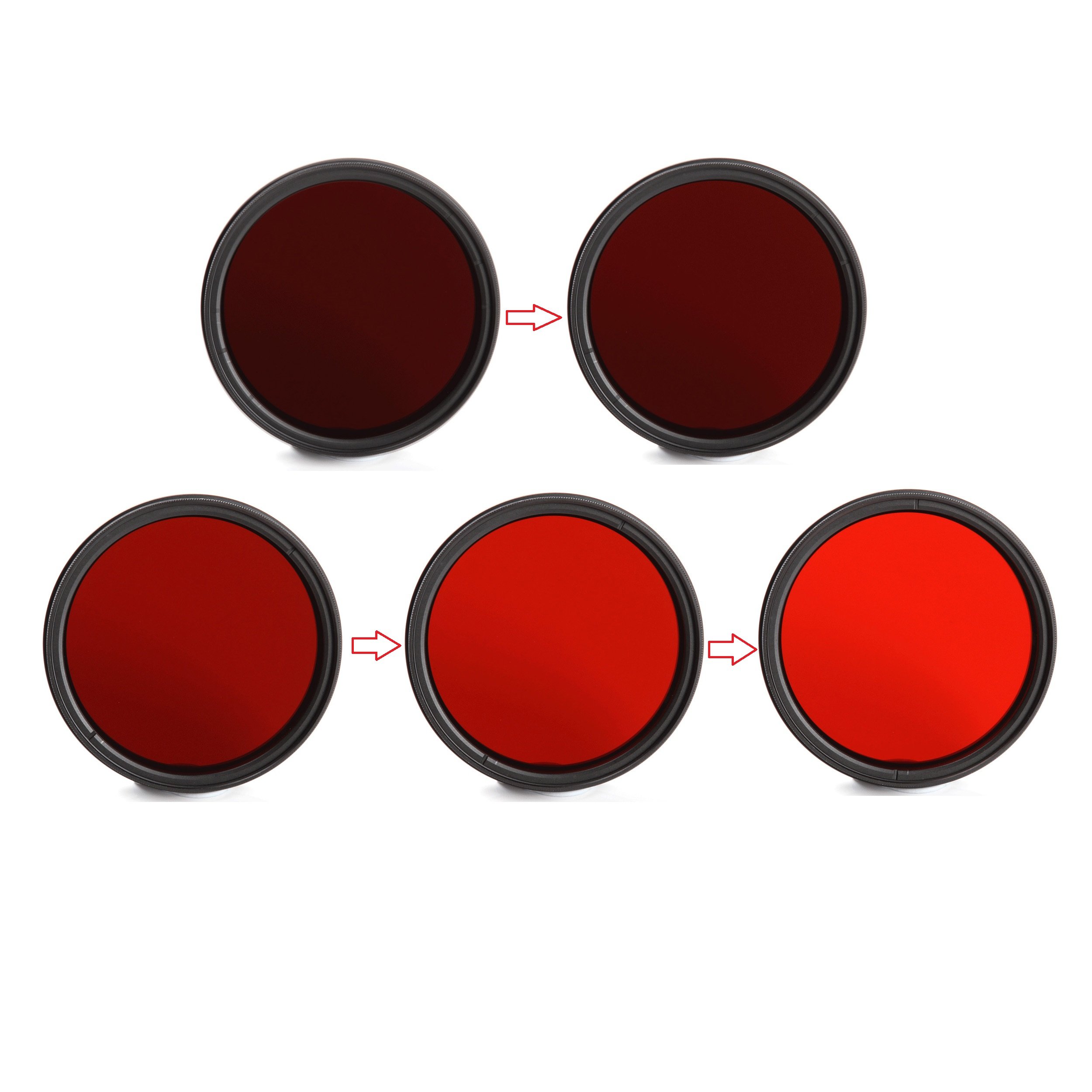 FOTGA 82mm Sechs-im-EIN Einstellbare Infrarot Infrared Pass X-Ray-Objektiv-Filter IR Filter 530nm bis 750nm