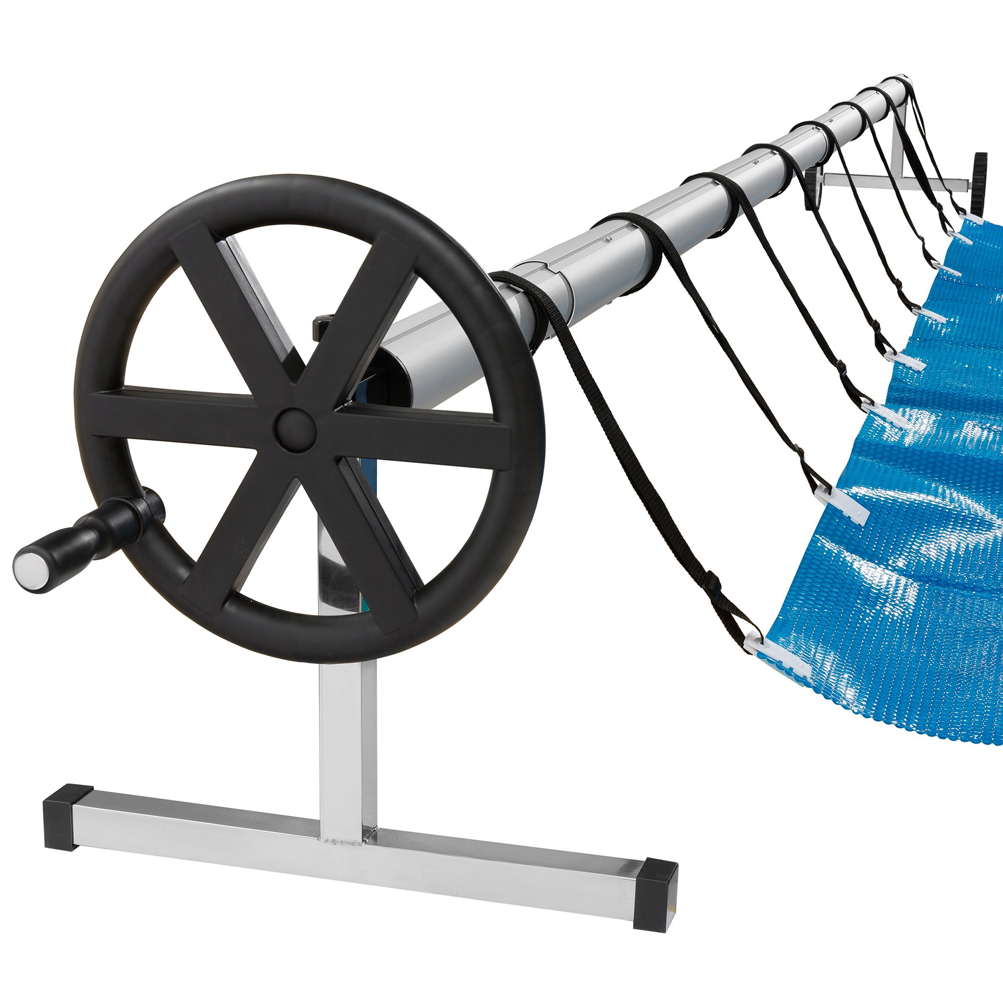 Arebos Pool Reel System for Pool Covers / 9.8-18.7 ft (3-5.70 m) / Weatherproof material