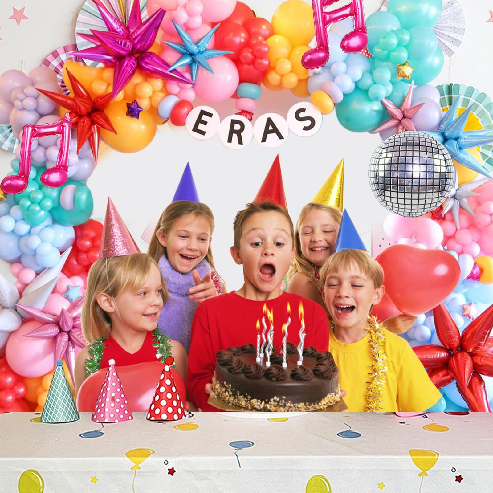 Sänger-Luftballons Set – Party-Deko Für Music-Thema Geburtstage, Mit Banner & Cake Toppers Für Jungen & Mädchen