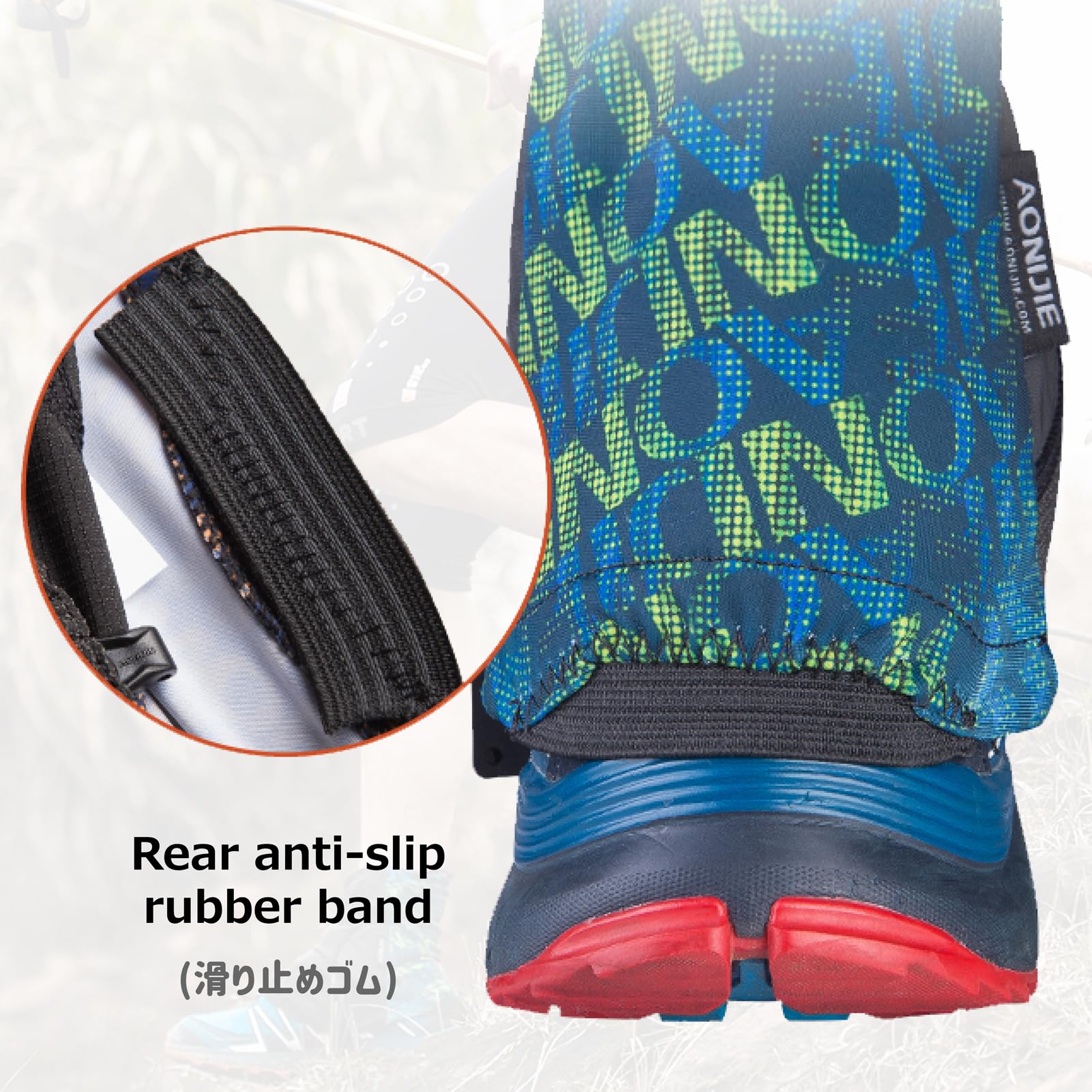 Azarxis Reflektierende Trail Low Gaiters, Gamaschen Atmungsaktiv für Damen und Herren, Wandern, Klettern