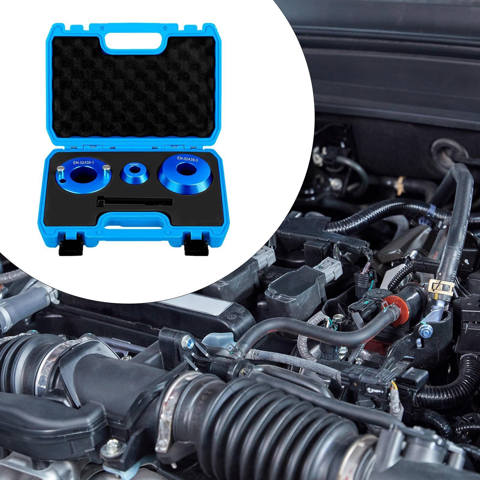 Milageto Kit de Retenes de Aceite Del Cigüeñal Delantero Y Trasero, Servicio Del Motor