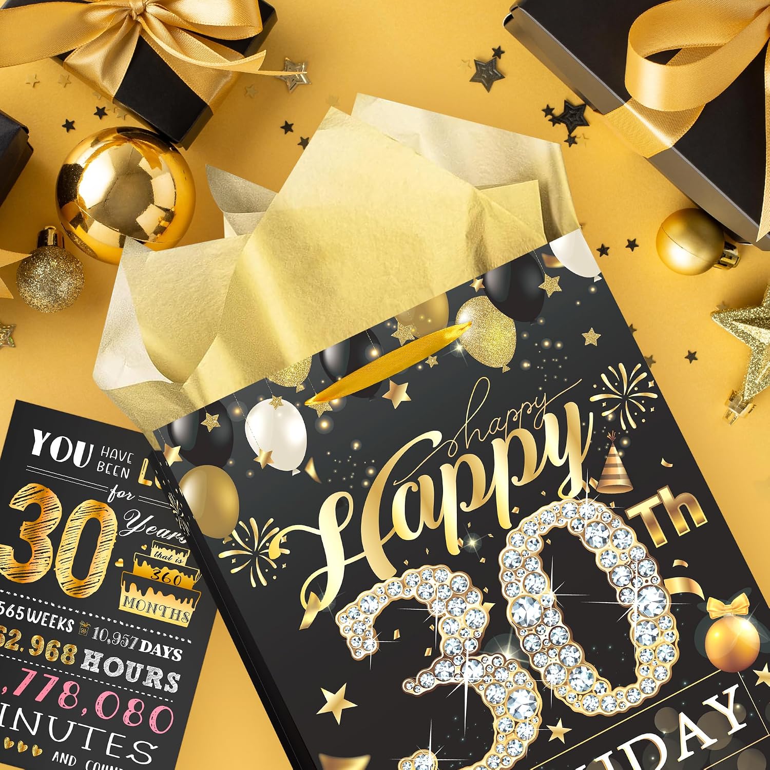 EoBeCy 30th Birthday Gift Bag for Men Women image 5
