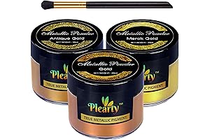 Gold Metallic Pigment Powder Set: Transform Your Art with Golden Elegance