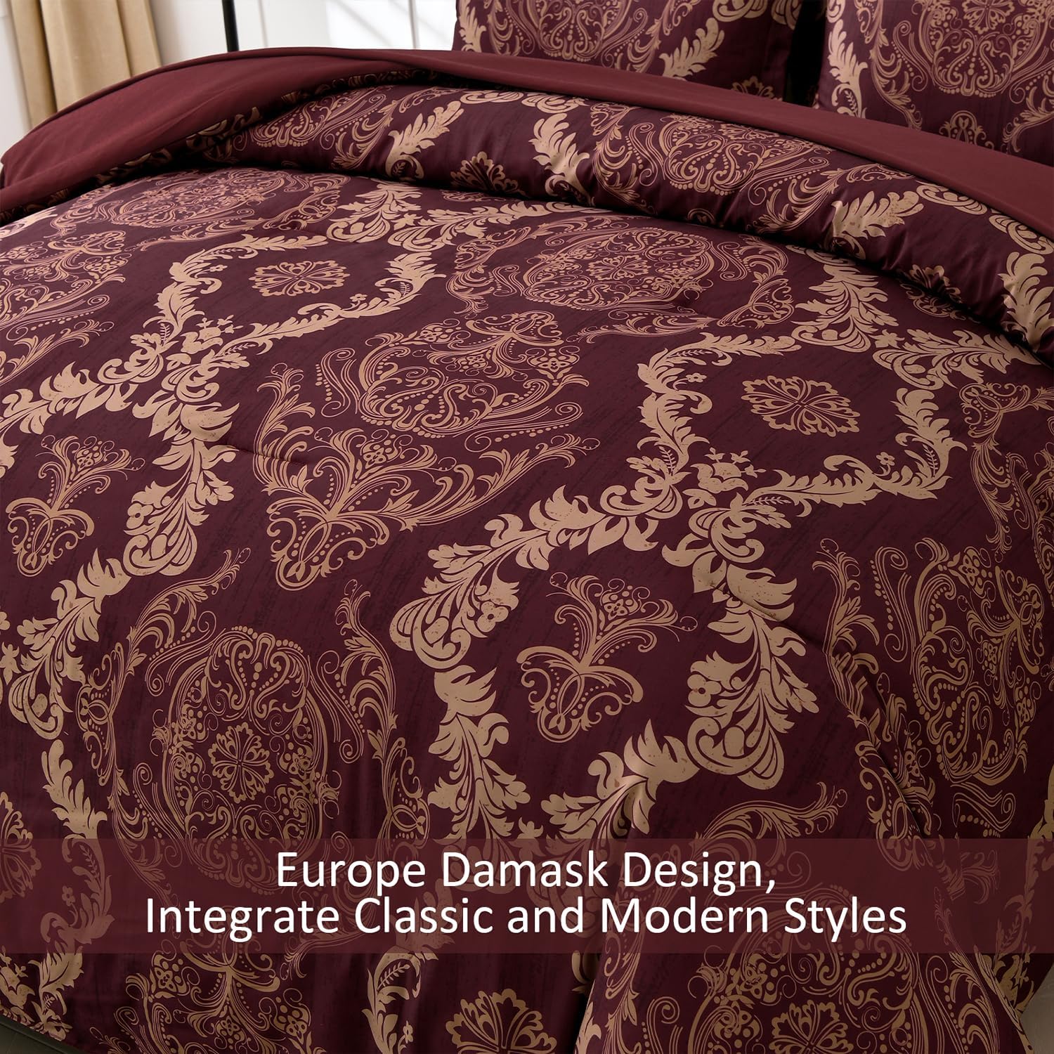 WONGS BEDDING 7-teiliges Schmusetuch Set Damast Schmusetuch Bettgarnitur YS01AB090730F7U-A