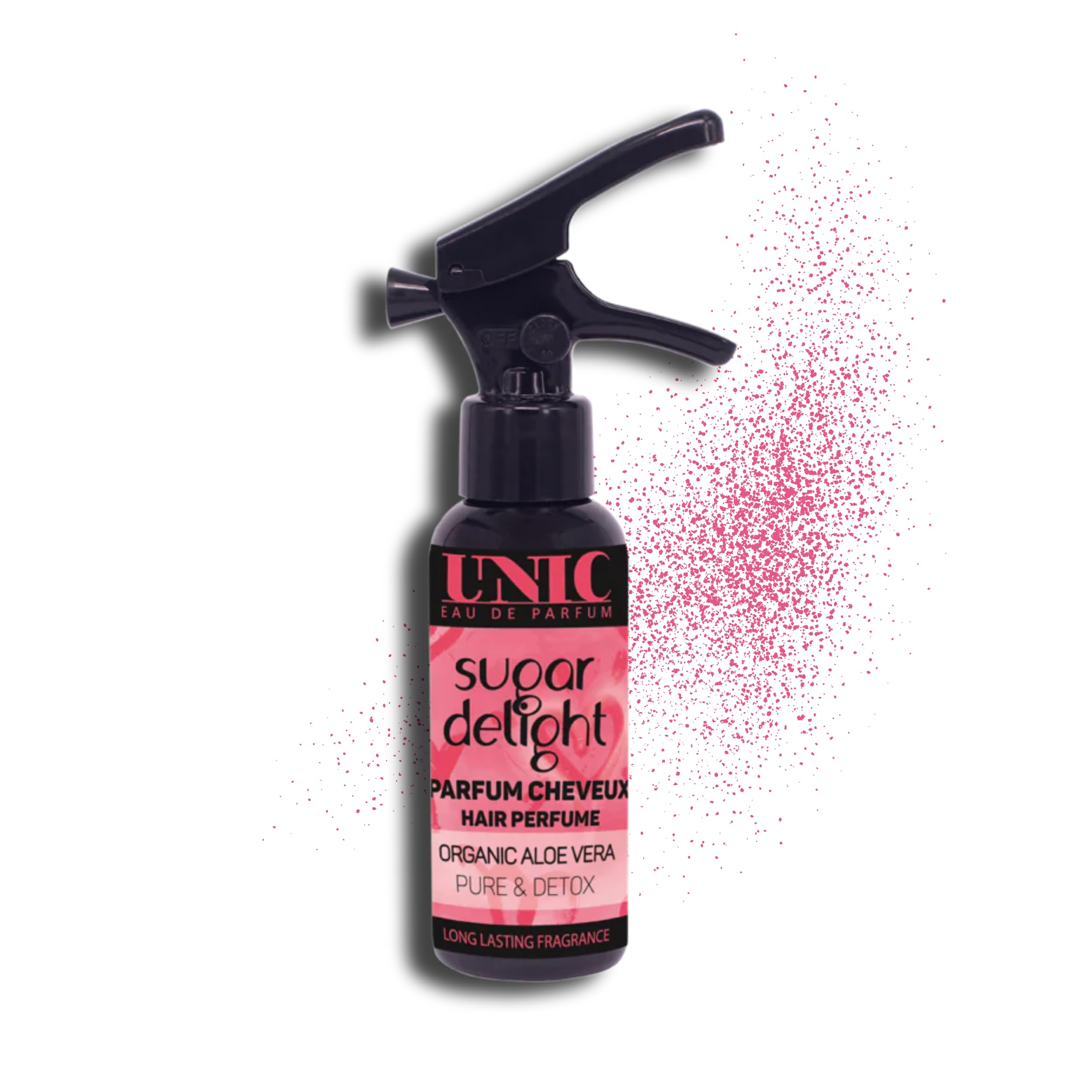 DUO UNIC - Parfum pour Cheveux Sugar Delight – 2 x 50 ml – Brume Capillaire Sucrée et Vanillée – Sillage Gourmand et Réconfortant – Fabrication Française