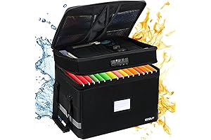 Fireproof Document Box, Knox Box Fire Department Approved, Fireproof Waterproof, Office Collapsible Fireproof File Storage
