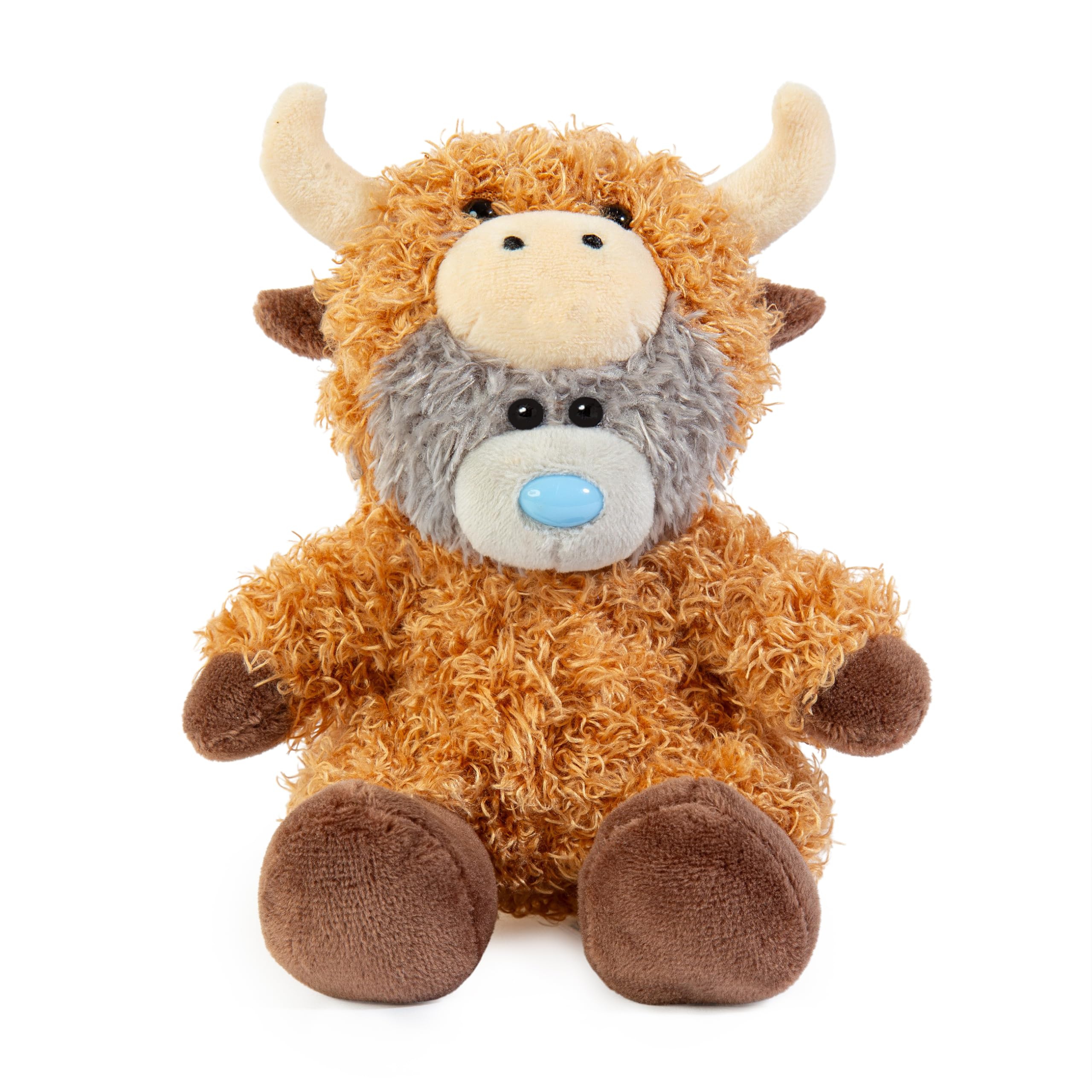 Me To You Tatty Teddy Plush Bear Dressed As Highland Cow 13cm High - Official Collection