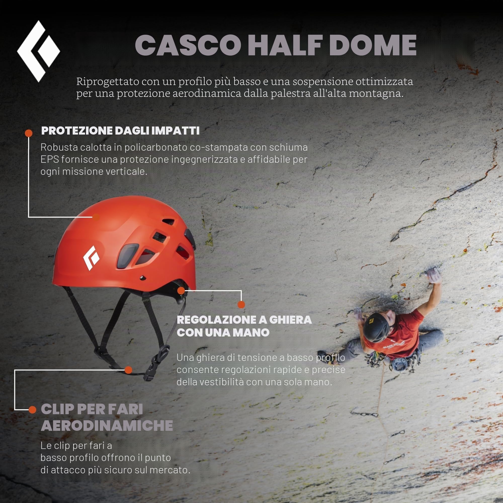 Black Diamond Casco da arrampicata Half Dome