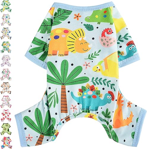 Pijamas para perros pequeños, hembras y niños, ropa de primavera de Yorkie, pijamas de verano para cachorros, mameluco suave para perrito, taza de