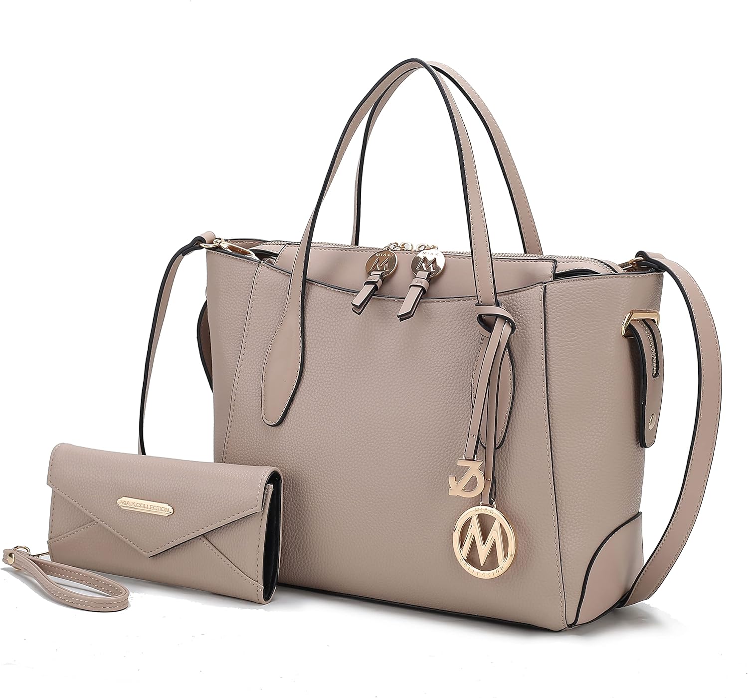 MKF Collection Tote bag for Women with Wristlet Wallet, Vegan Leather Top-Handle Shoulder Handbag Purse by Mia k | with Wristlet Wallet, Vegan Leather, Top-Handle, Purse