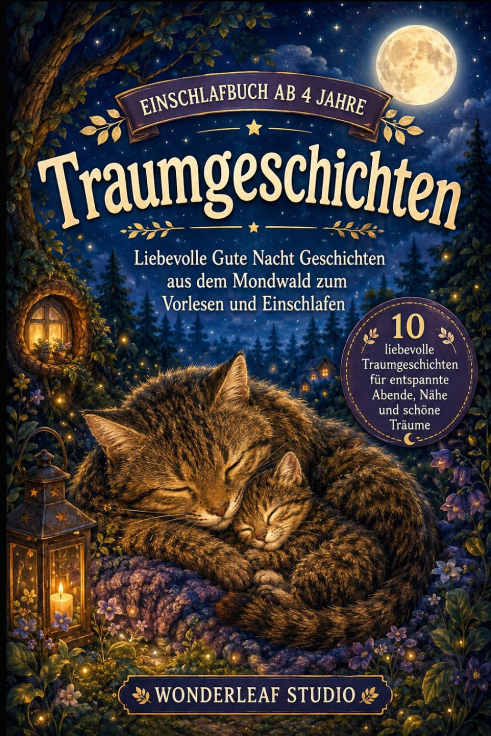 Einschlafbuch ab 4 Jahre: Traumgeschichten: Liebevolle Gute Nacht Geschichten aus dem Mondwald zum Vorlesen und Einschlafen (Mondwald Einschlafgeschichten ab 4)