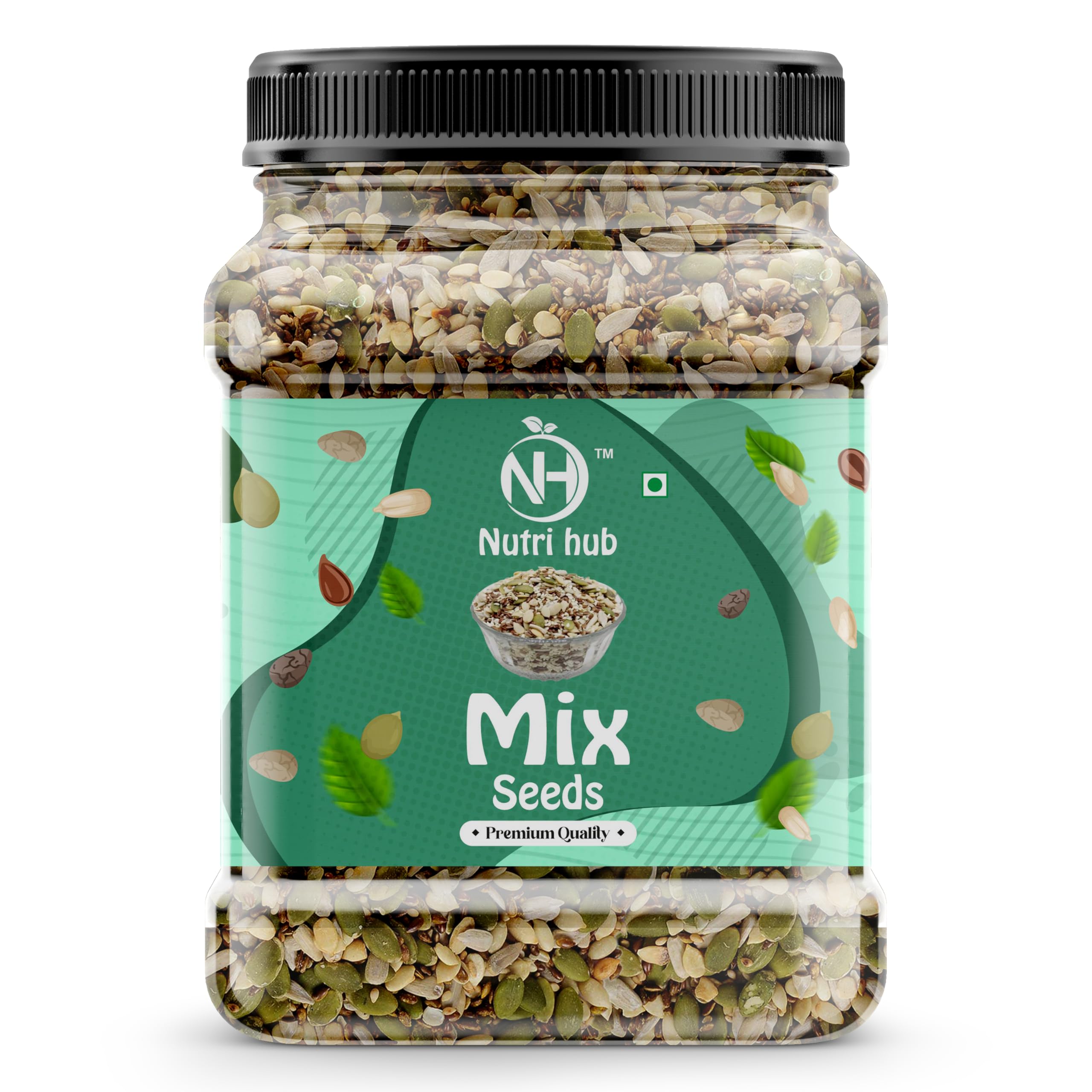 Nutri Hub Seed Mix - 7 in 1 Mix Seeds, Edible Roasted Seeds | Chia Seeds, Pumpkin Seeds, Flax Seeds, Sunflower Seeds, Halim Seeds, Black & white Sesame Seeds, Seeds for Eating - 500 Grams (Pack of 1) (B0CYLSDLKQ) Amazon Price History, Amazon Price Tracker
