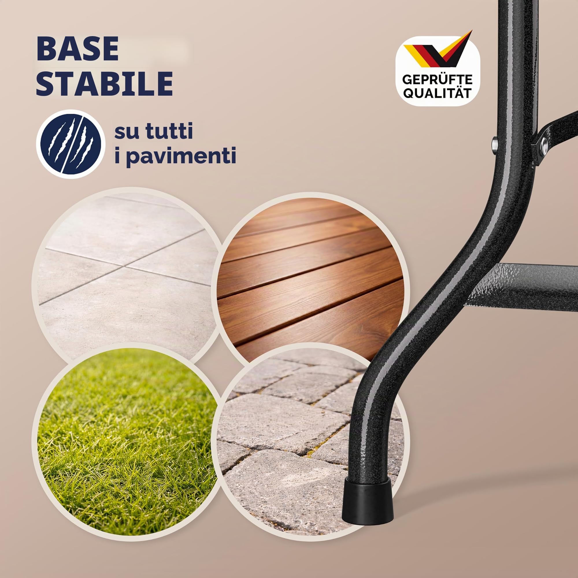 Casaria® Set da Birreria Pieghevole in Plastica con Maniglia Tavolo 2x Panca 3 Pezzi 180cm Campeggio Giardino Sagra