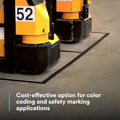 Miniatura 4 de 3M Cinta de vinilo 764, Uso general, 2 in x 36 yardas, rojo, 1 rollo, cinta de marcado de piso de tráfico ligero, distanciamiento social,