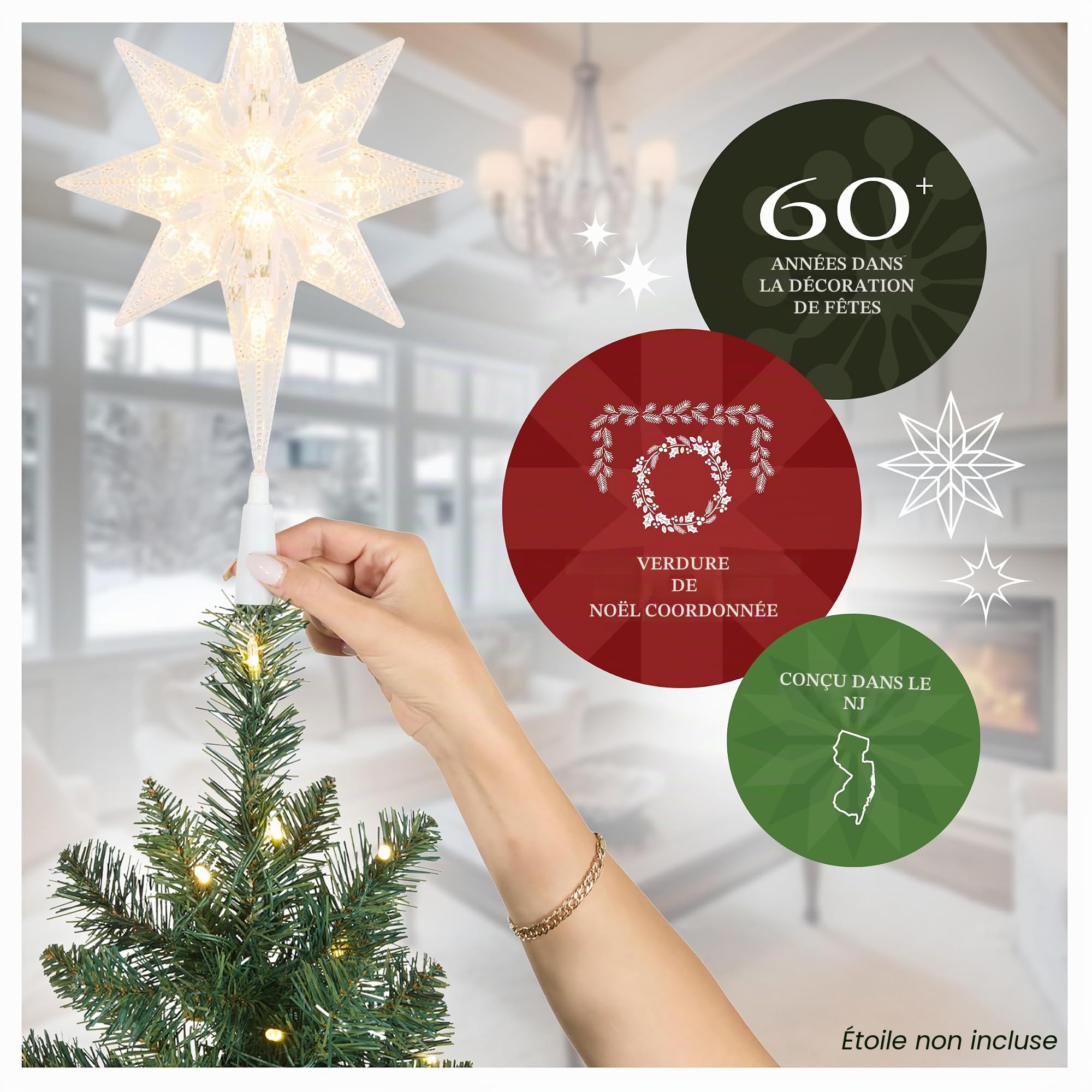 National Tree Company KW7-500-90 Arbre à Crayons en Sapin de Kingswood Vert 8 à 10 Pieds