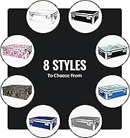 Vista 8 de Vaultz Storage Lock Box - 6.5 x 23 x 13.5 Inch - Secure Dorm Storage Trunk with Combination Lock - Ideal Briefcase, Medicine Box, and Personal Item