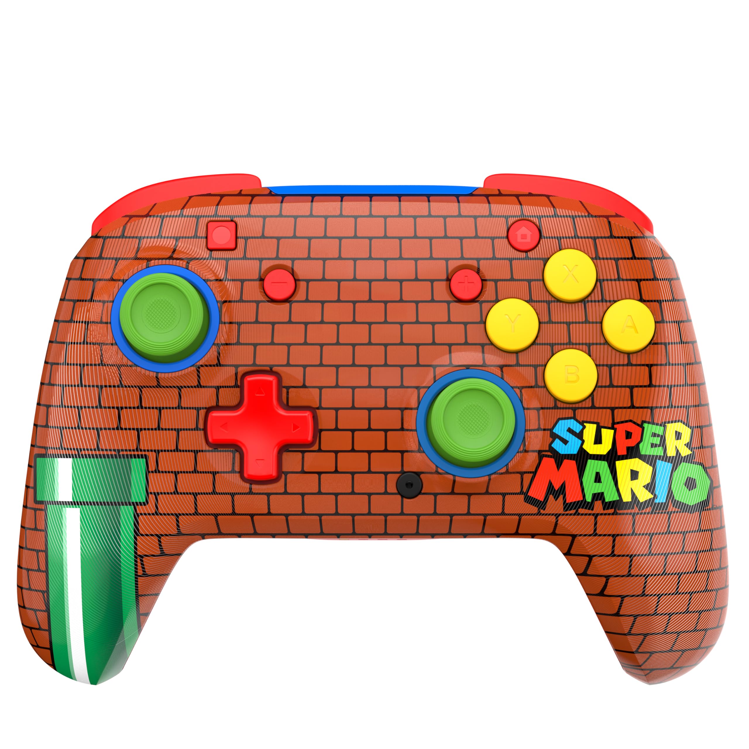 Turtle Beach Rematch Mario Bricks Controller da gaming wireless per Nintendo Switch. Funziona anche con Nintendo Switch 2 - Pulsante C non disponibile.