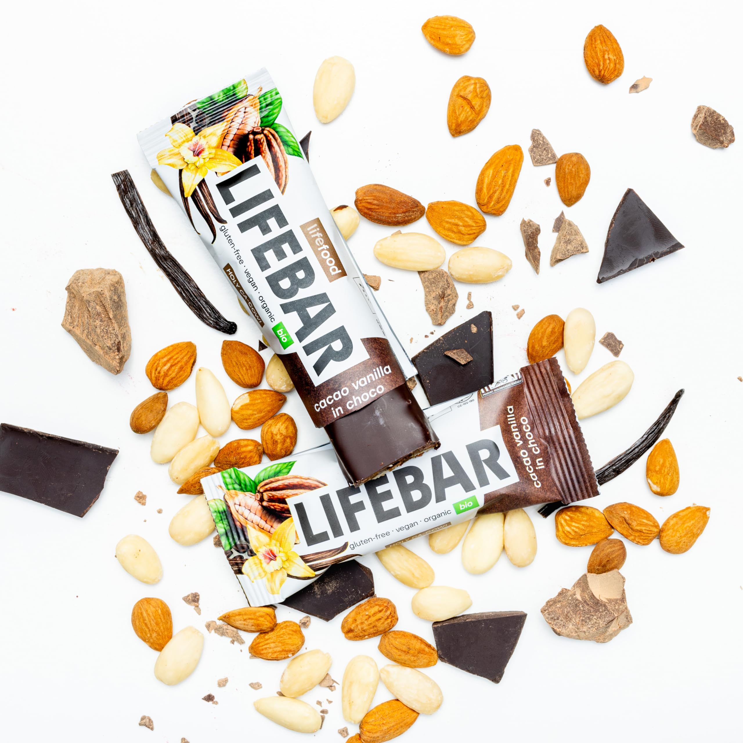 lifefood Lifebar InChoco Kakao Vanille ROH BIO, 15er Pack (15 x 40 g)