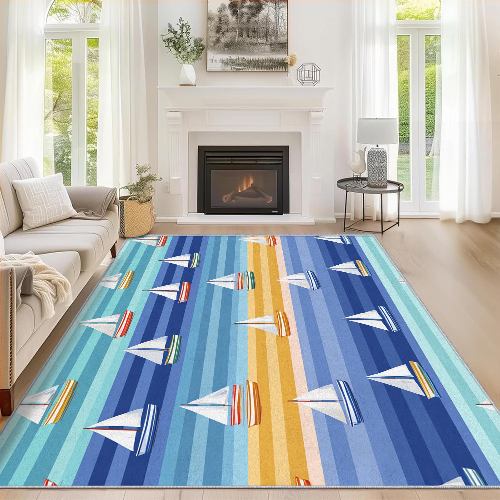 Tapis de salon voilier antidérapant fini les glissades nettoyage facile