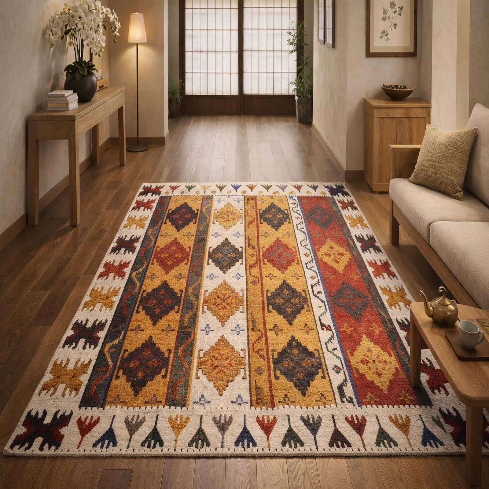 Tapis de salon géométrique de qualité supérieure 120x200