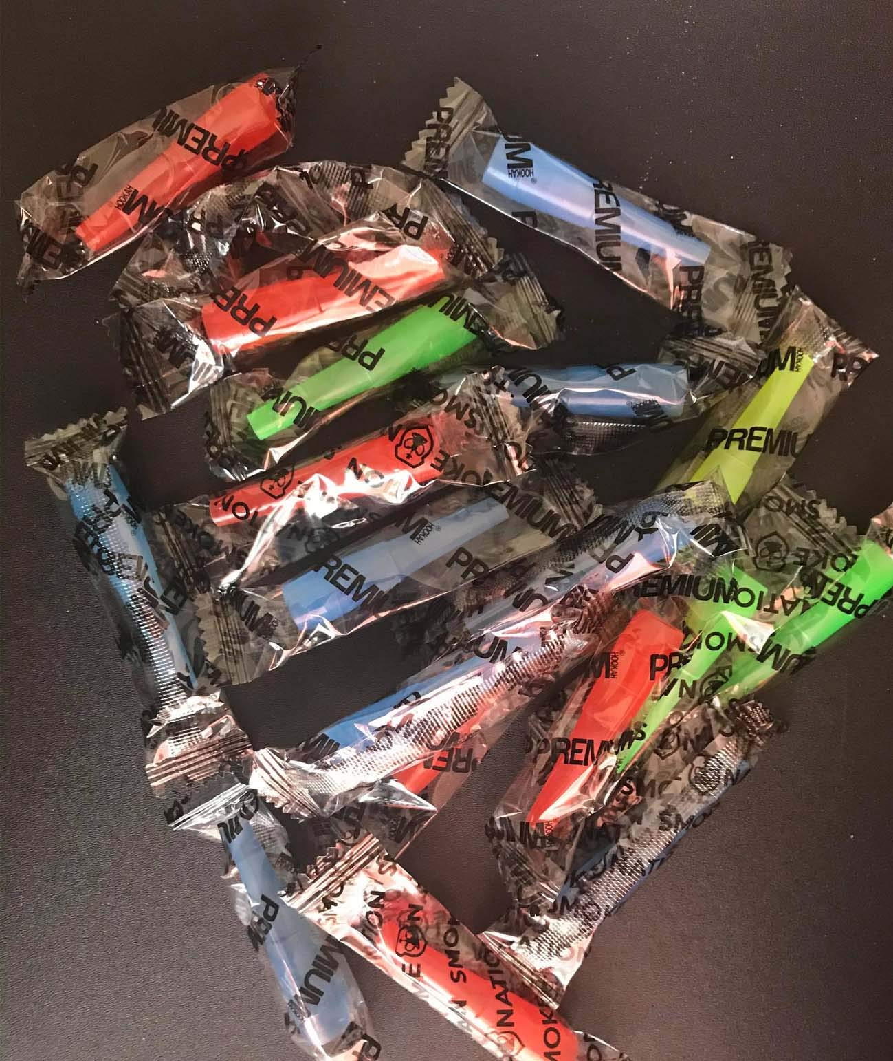 Hookah King 100 Disposable BPAFree Plastic Mouth Tips Individually