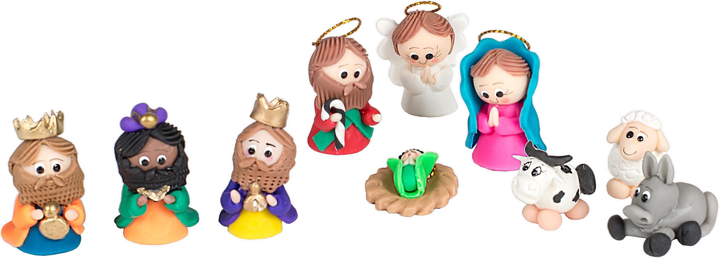 7 Pc Handmade Nativities from Around The World Christmas Set - Ecuador