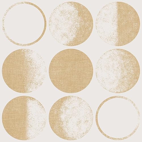 Wudnaye Papel tapiz de luna marfil para despegar y pegar, papel de contacto moderno, 17.7 x 118.1 pulgadas, papel tapiz decorativo autoadhesivo